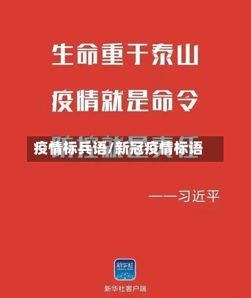 疫情标兵语/新冠疫情标语