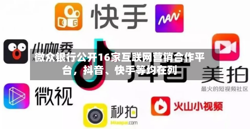 微众银行公开16家互联网营销合作平台，抖音、快手等均在列-第3张图片