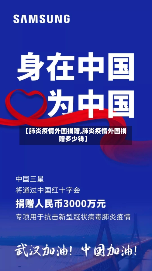 【肺炎疫情外国捐赠,肺炎疫情外国捐赠多少钱】-第2张图片