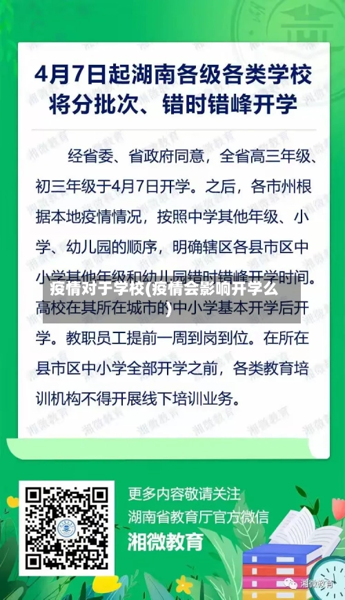 疫情对于学校(疫情会影响开学么)-第2张图片