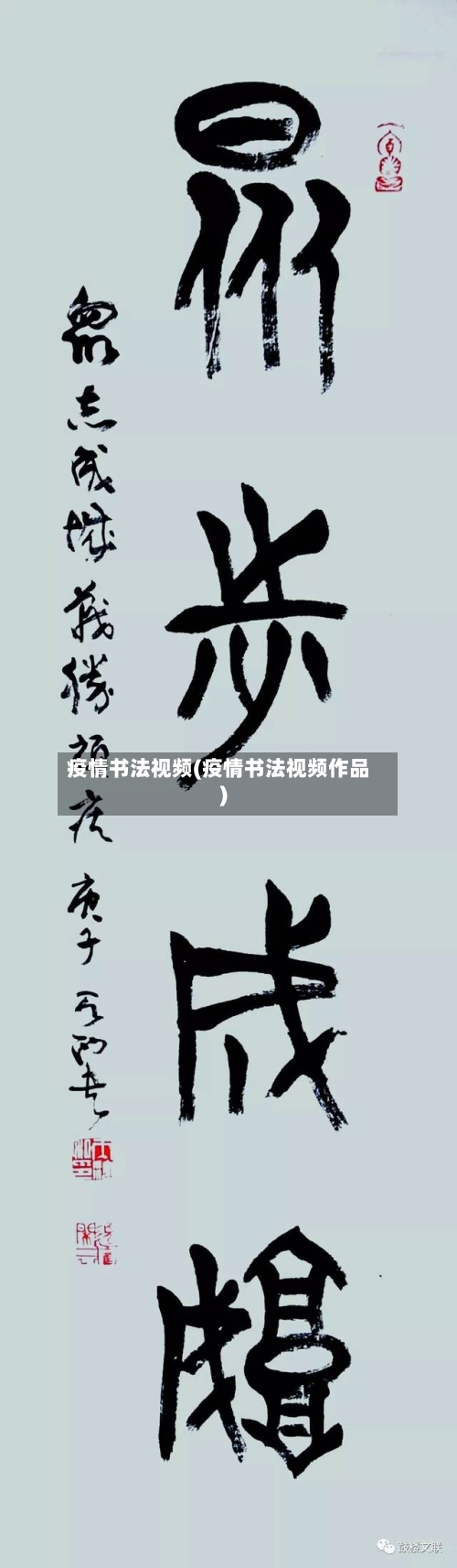 疫情书法视频(疫情书法视频作品)