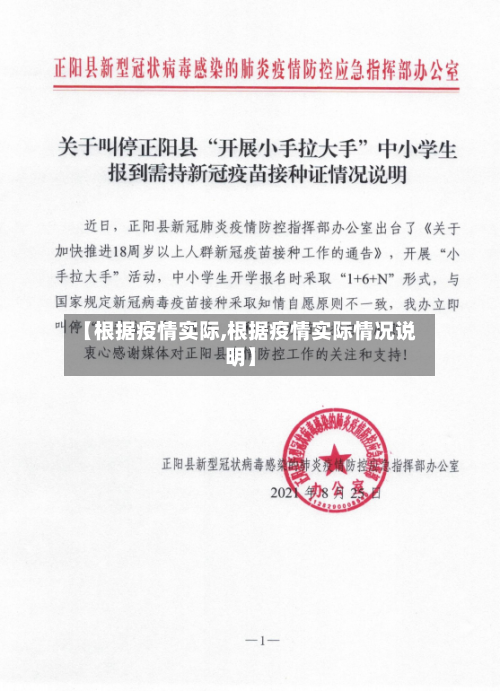 【根据疫情实际,根据疫情实际情况说明】