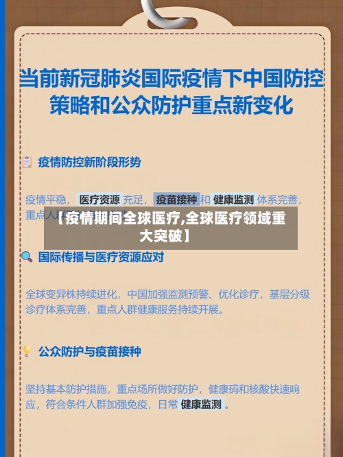【疫情期间全球医疗,全球医疗领域重大突破】