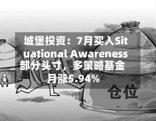 城堡投资：7月买入Situational Awareness部分头寸，多策略基金月涨5.94%-第3张图片