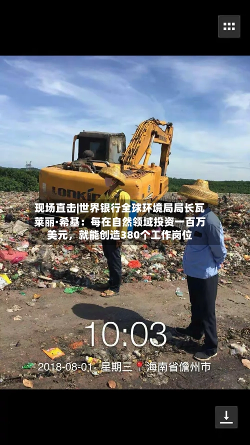 现场直击|世界银行全球环境局局长瓦莱丽·希基：每在自然领域投资一百万美元，就能创造380个工作岗位-第2张图片