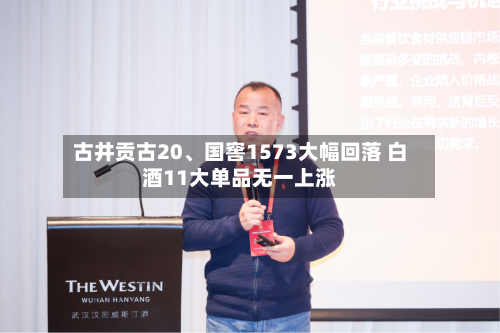 古井贡古20、国窖1573大幅回落 白酒11大单品无一上涨-第2张图片